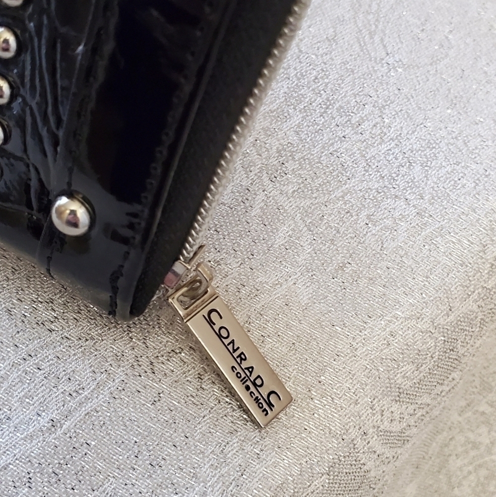 Conrad C collection black/silver wallet - Picture 2 of 5
